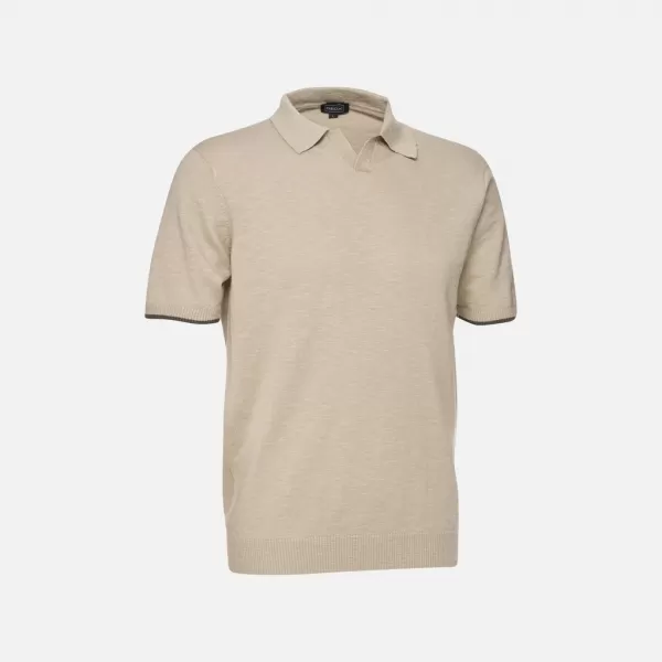  Tricou pentru bărbați GEOX KNIT G012318 BEJ 