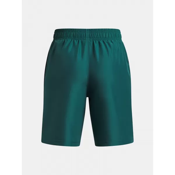  Pantaloni scurți pentru băieți UNDER ARMOUR UA TECH WOVEN WORDMARK SHORT 1383341-338 VERDE 