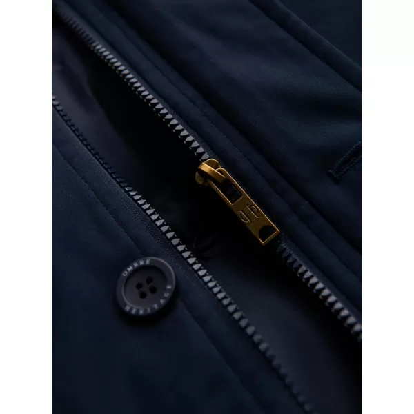  Parka pentru bărbați OMBRE OM-JAPJ-0287 ALBASTRU MARIN 