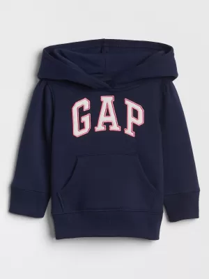 Hanorac pentru copii GAP LOGO HOODIE PULLOVER 618806-01 ALBASTRU ELIZEAN