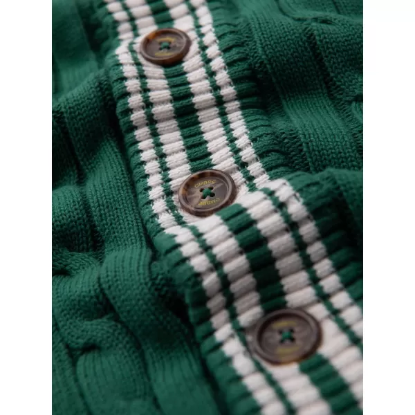  Cardigan pentru bărbați OMBRE OM-SWCD-0152 VERDE 