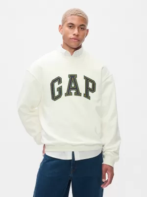 Hanorac pentru bărbați GAP LOGO CREW SWEATSHIRT 616625-01 NOU ALB