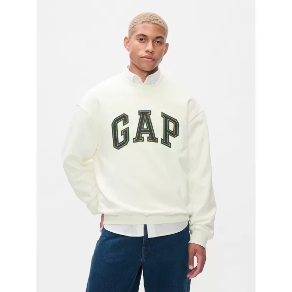  Hanorac pentru bărbați GAP LOGO CREW SWEATSHIRT 616625-01 NOU ALB 