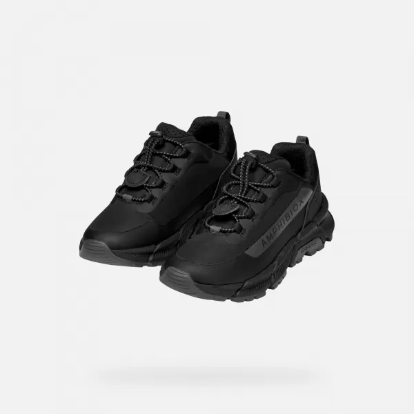  Adidași pentru băieți GEOX FLEXYPER PLUS J46LCC0FU50C0005 NEGRU 