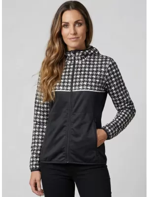 Jachetă softshell premium pentru femei ALTISPORT VOJ/ALW048JACK01 ALB-NEGRU