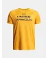 Tricou băieți UNDER ARMOUR UA TECH SPLIT WORDMARK SS 1383010-793 PORTOCALE
