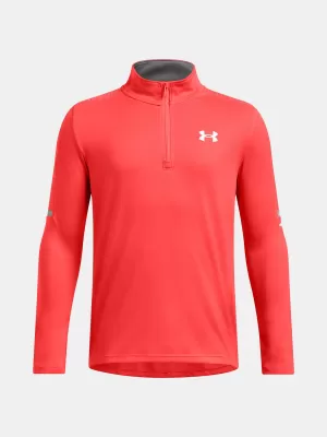 Tricou băieți UNDER ARMOUR TECH UTILITY 1/4 ZIP 1390029-847 PORTOCALE