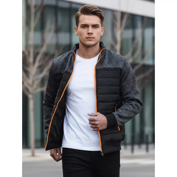  Jachetă pentru bărbați DSTREET TX4395 NEGRU 