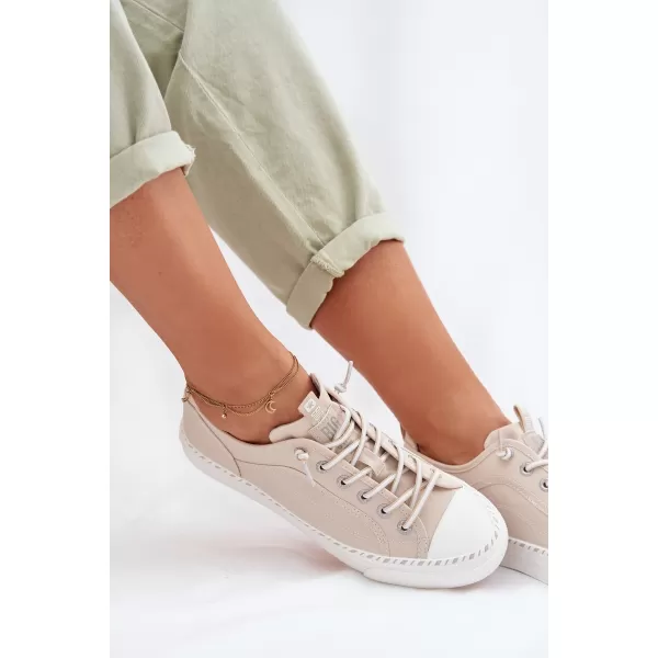  Adidasi de dama BIG STAR TT274387 BEJ Pantofi Big Star 
