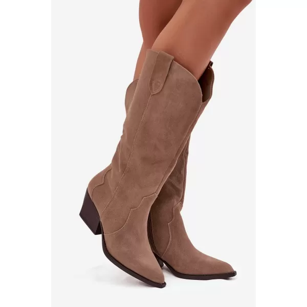  Cizme de dama BOTO URSELLE 40126 KAKI 