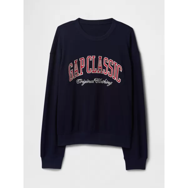  Hanorac pentru bărbați GAP CLASSIC LOGO SWEATSHIRT 744748-01 UNIFORMA MARINEI 