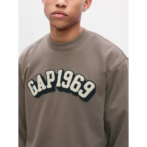  Hanorac pentru bărbați GAP LOGO CREWNECK SWEATSHIRT 829103-02 CAȘMIR NOU 