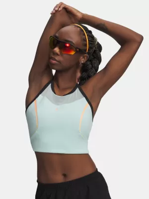 Maieu de damă UNDER ARMOUR UA VELOCITI ELITE CROP TANK 6009499-703 VERDE