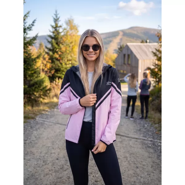  Jachetă softshell premium pentru femei ALTISPORT VOJ/ALW101JACK01 NEGRU ROZ 