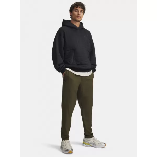  Pantaloni sport pentru bărbați UNDER ARMOUR UA UNSTOPPABLE TAPERED PANTS 6003861-308 VERDE 