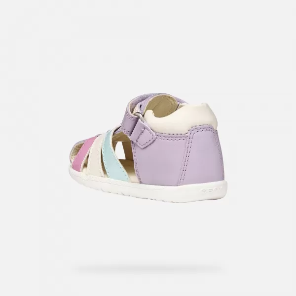  Primii pași fetelor GEOX SANDAL MACCHIA B254WB08502C8888 VIOLET 