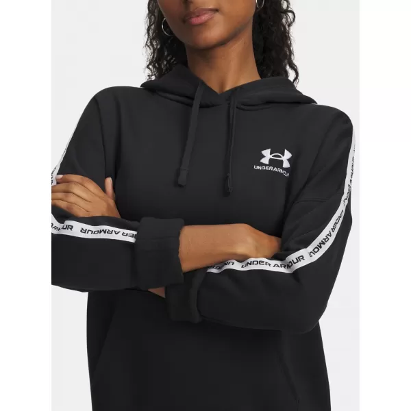  Hanorac de dama UNDER ARMOUR ICON FLEECE TAPED HDY 6003708-004 NEGRU 