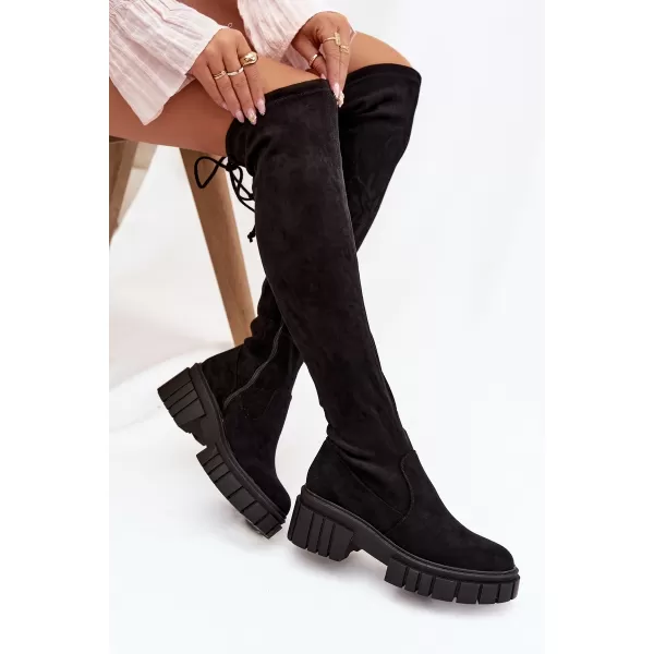  Pantofi de dama BOTO CHEERA 21449 NEGRU 
