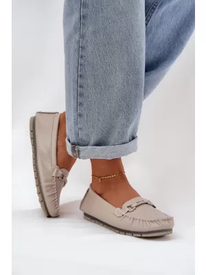 Mocasini de dama S.BARSKI LR51-547 BEJ