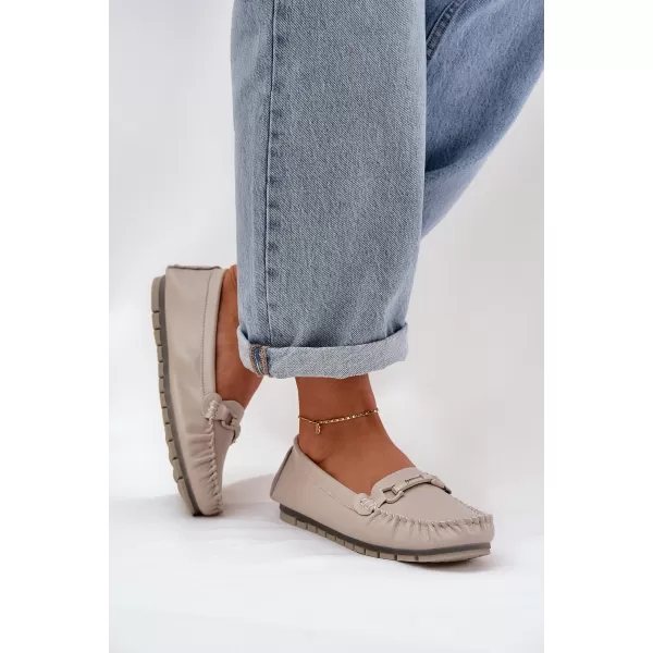  Mocasini de dama S.BARSKI LR51-547 BEJ 