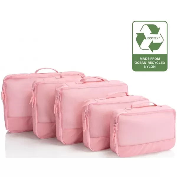  Valiză HEYS Ecotex Packing Cube 5 Pc Set NISIP ROZ 