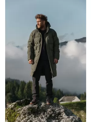 Palton de iarnă pentru bărbați NORDBLANC LOOM NBWJM8255 VERDE ARMATĂ