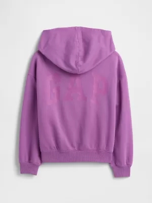 Hanorac pentru copii GAP HIGH LOW HOODIE PULLOVER 862110-01 ORHIDEEA CATTLEYA