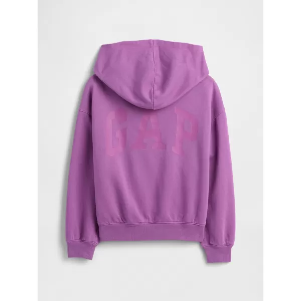  Hanorac pentru copii GAP HIGH LOW HOODIE PULLOVER 862110-01 ORHIDEEA CATTLEYA 