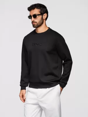 Hanorac pentru bărbați OMBRE OM-SNBC-0199 NEGRU