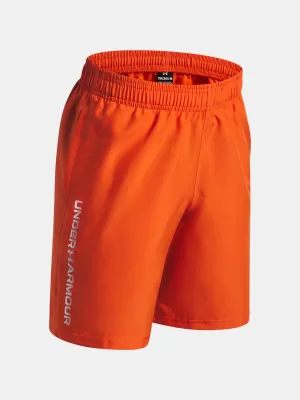 Pantaloni scurți pentru băieți UNDER ARMOUR UA TECH WOVEN WORDMARK SHORT 1383341-844 PORTOCALE