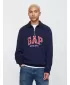 Hanorac pentru bărbați GAP POLO HALF ZIP SWEATSHIRT 744734-01 UNIFORMA MARINEI