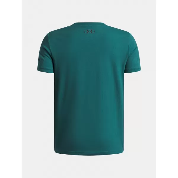  Tricou băieți UNDER ARMOUR UA B LOGO WM COLLAGE SS 6009271-338 VERDE 