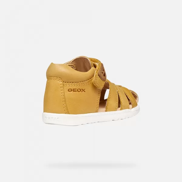  Băieți primii pași GEOX SANDAL MACCHIA B254VA000CLC2003 CHIHLIMBAR 