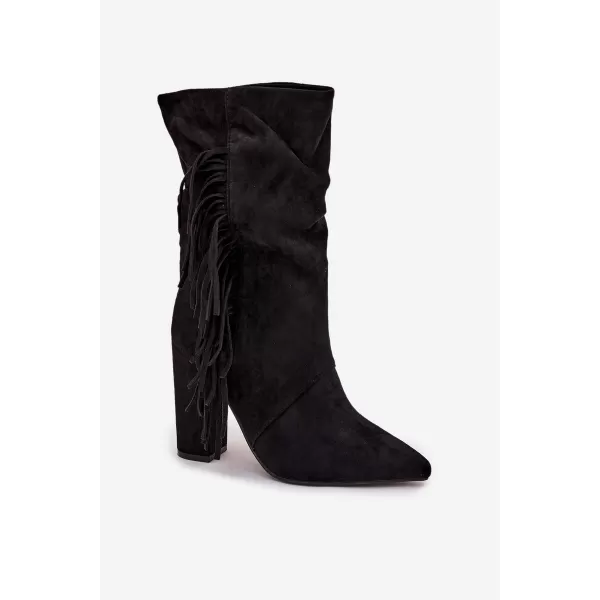  Pantofi de dama BOTO ZATEPLENÉ 40514 NEGRU 