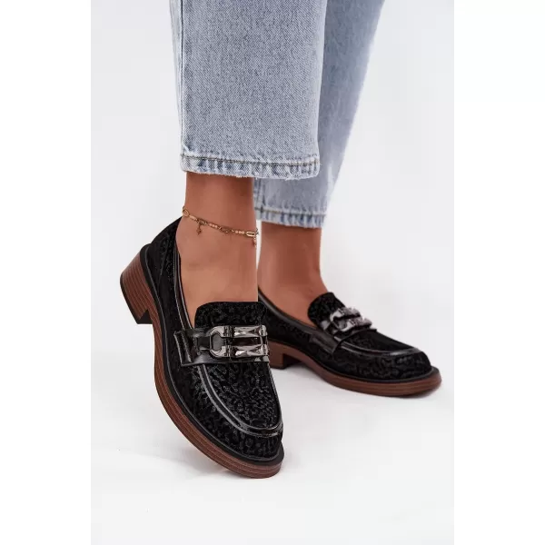  Mocasini de dama D&A MR52-176 NEGRU 