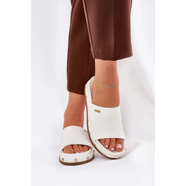  Papuci dama BIG STAR RR274216 WHITE Pantofi Big Star 
