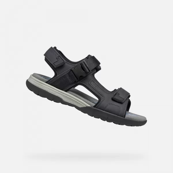  Sandale pentru bărbați GEOX SPHERICA EC5 G014391 NEGRU 