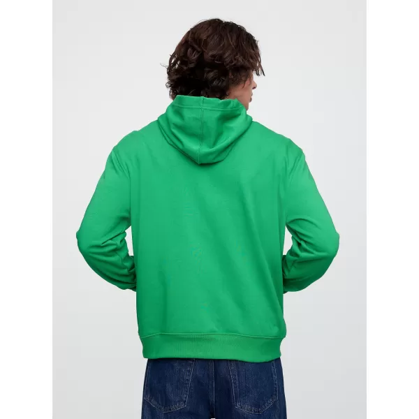  Hanorac pentru bărbați GAP FRENCH TERRY PULLOVER LOGO HOODIE 868460-09 VERDE GALANT 