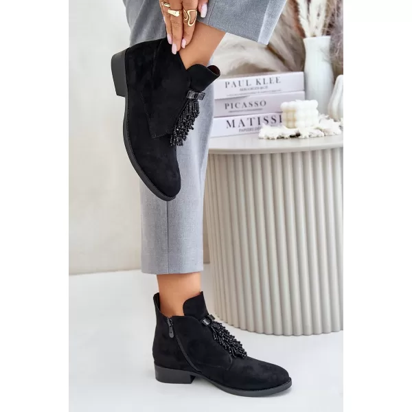  Pantofi de dama S.BARSKI HY42-715 NEGRU 