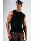 Tricou fără cusături și fără mâneci POWER 899 BLACK Nebbia
