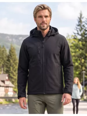 Jachetă softshell pentru bărbați ALTISPORT NoPrint NP/ALM845 NEGRU