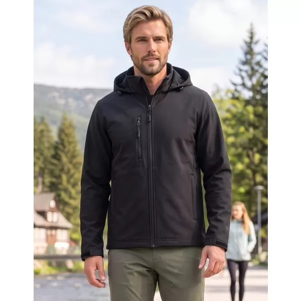  Jachetă softshell pentru bărbați ALTISPORT NoPrint NP/ALM845 NEGRU 