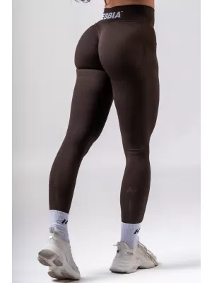Jambiere push-up cu talie înaltă POWER 888 DARK BROWN Nebbia