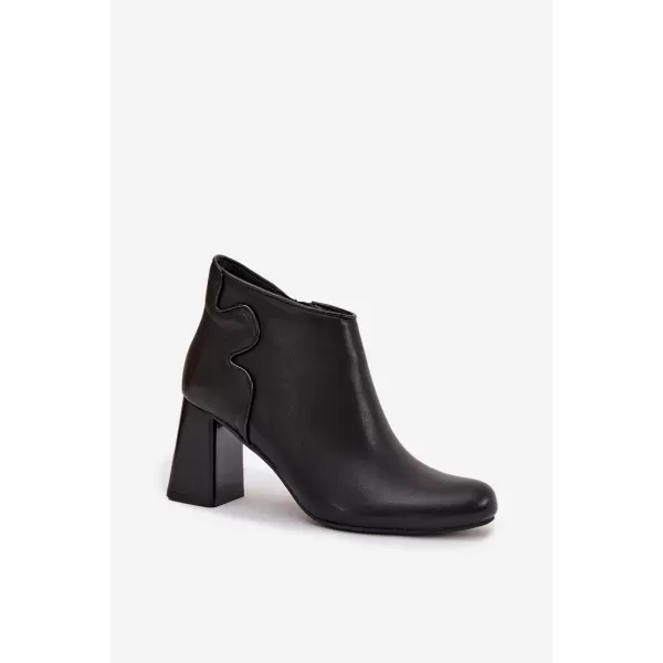  Pantofi de dama cu toc BOTO IVESSARA 39751 NEGRU 