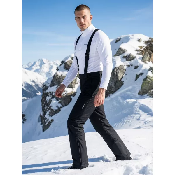  Pantaloni de schi pentru bărbați ALTISPORT REVOZ NEGRU 