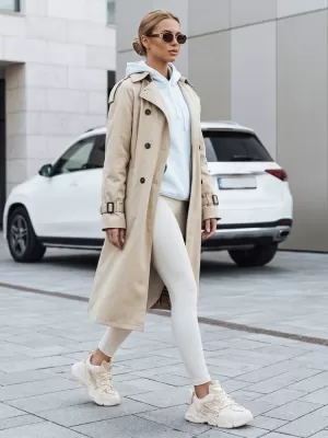 Palton de damă DSTREET TY5353 BEJ