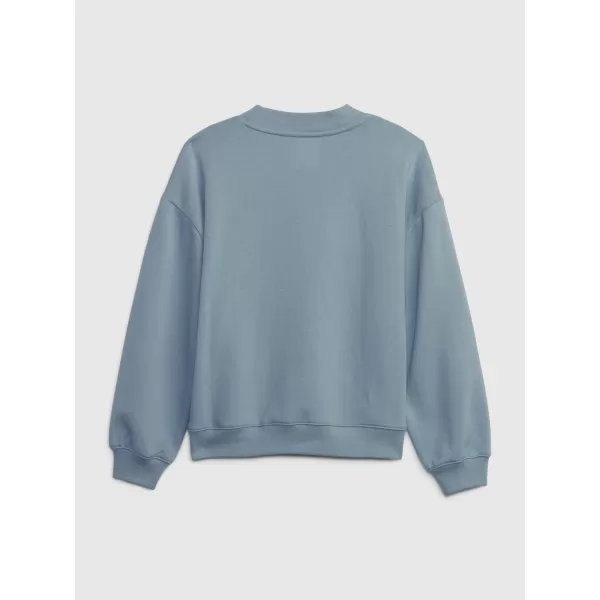  Hanorac pentru copii GAP LOGO SWEATSHIRT 826982-00 CERUL DIN NOUA ANGLIE 
