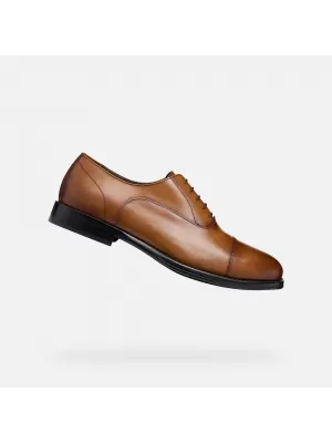 Pantofi rochie pentru bărbați GEOX BARBERIGO G014410 MARO