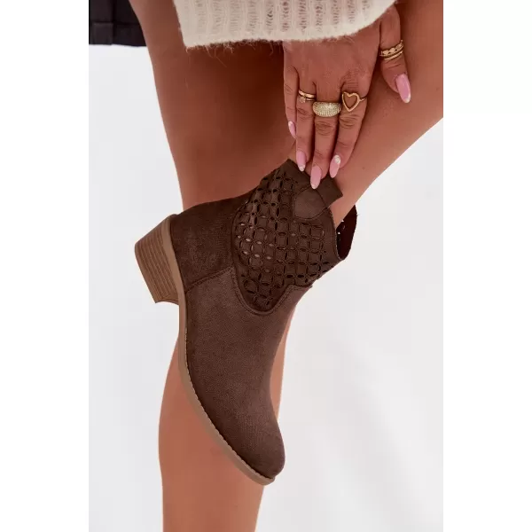  Pantofi de dama cu toc BOTO BRIAVINE 41827 MARO 