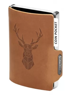 Portofel MONDRAGHI Silhouette Modern Deer CARAMEL